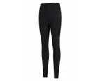 Mountain Warehouse Women Thermal Baselayer Pants Lightweight Trousers Ladies - Black