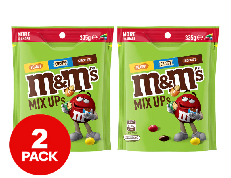 M&M's Mix Ups Chocolate Snack & Share Bag 335g