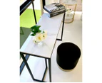Interior Ave - Stone Marble Console - Marble & Black