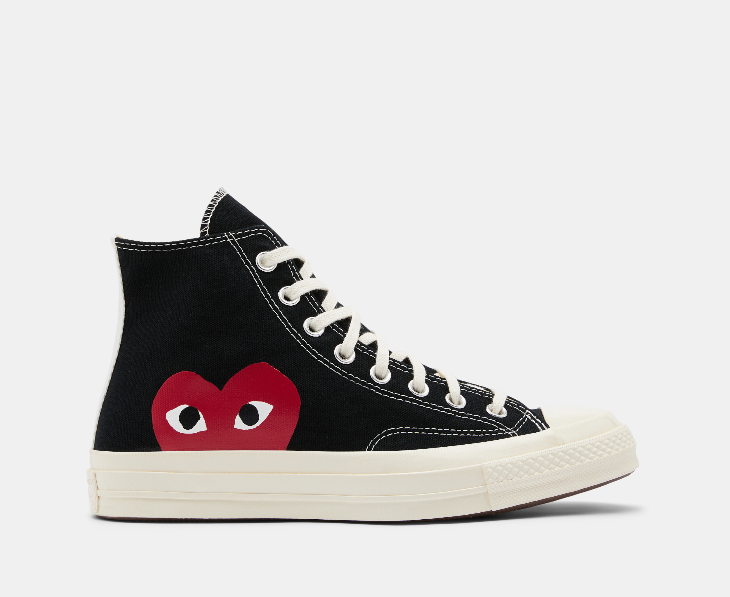 Converse x Comme des Garcons Unisex Chuck 70 High Top Sneakers Black Catch