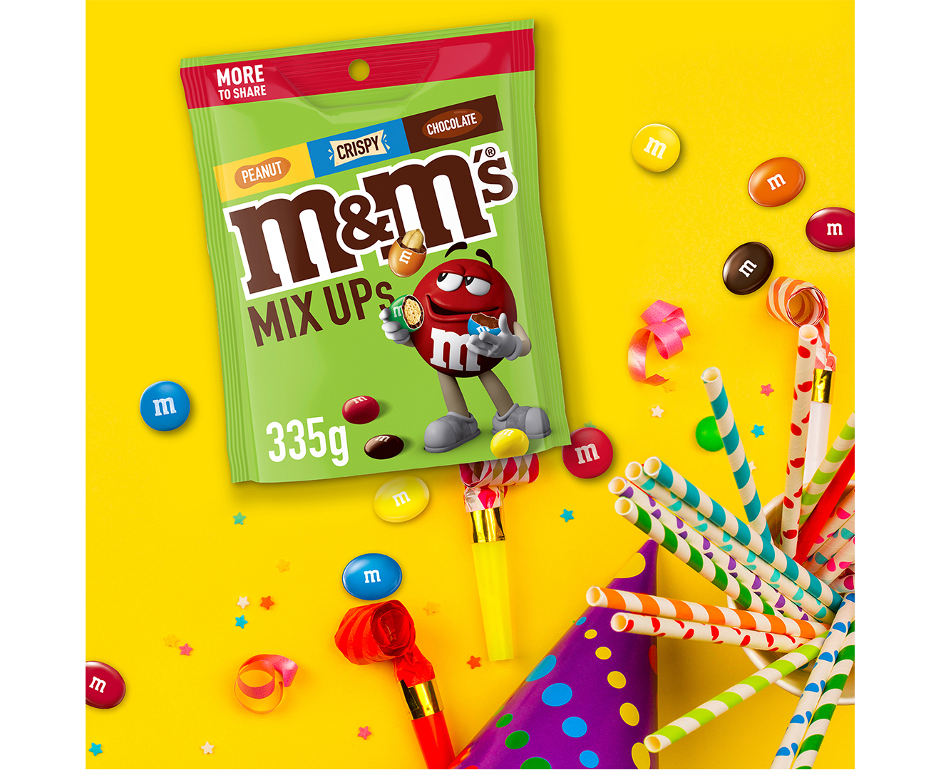Buy M&Ms Mix Ups Milk Chocolate Share Bag 335g