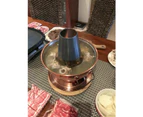 Charcoal Hotpot Vintage Style 32cm Copper-Colored with Adjustable Vent