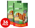 2 x 18pk VitaPet Wrapped Rawhide Chewz Dog Treats Chicken
