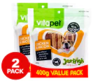 2 x Vitapet Jerhigh Value Pack Chicken & Bacon 400g