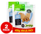2 x Vitapet Jerhigh Value Pack Milky Sticks 400g
