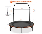 ADVWIN 48" Mini Trampoline Fitness Rebounder for Adults and Kids Indoor Outdoor Max Load 150kg