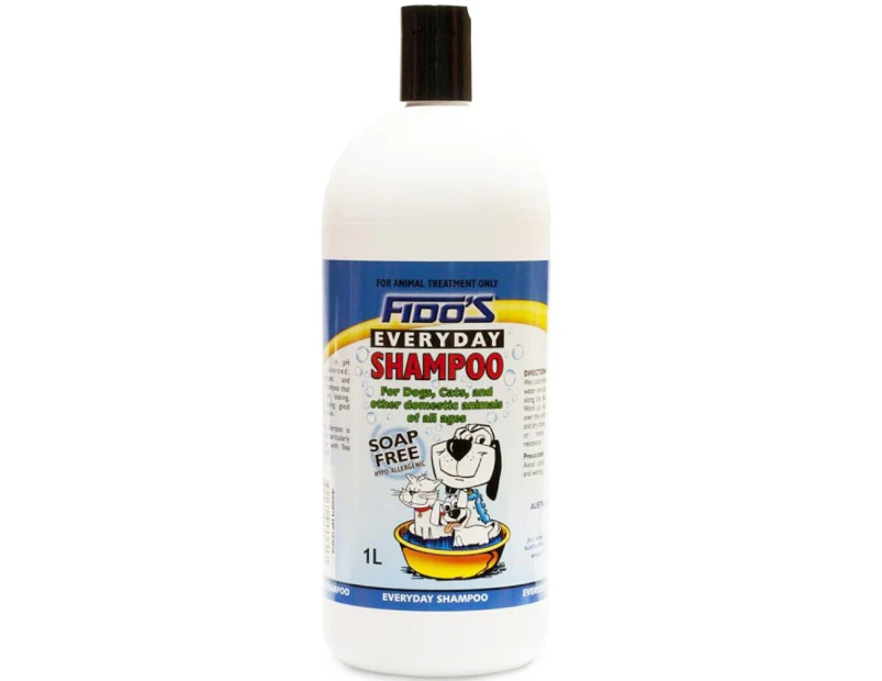 Fidos Everyday Dogs & Cats Grooming Soap Free Shampoo 1L