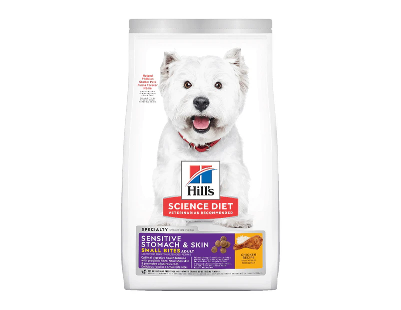 Hills Adult Small Bites Sensitive Stomach & Skin Dry Dog Food 6.8kg