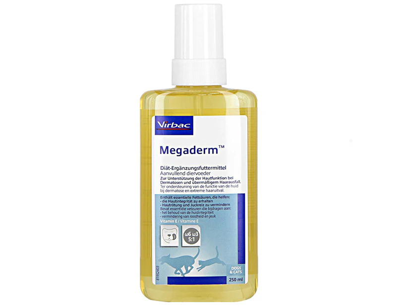 Virbac Megaderm Dogs & Cats Essential Fatty Acid Supplement 250ml