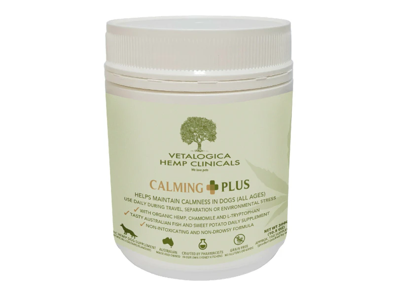 Vetalogica Hemp Clinicals Calming Plus Dog Supplement 300g