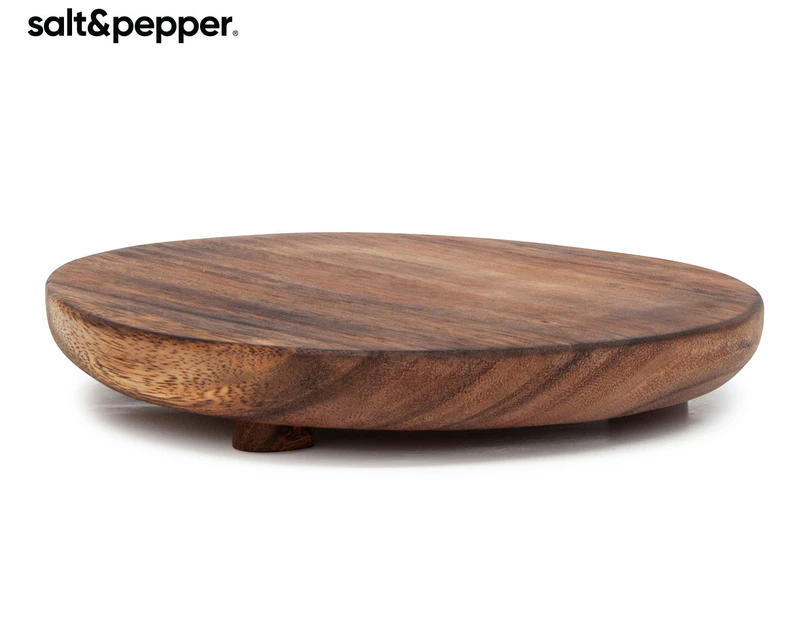Salt & Pepper 25x3.5cm Linden Footed Platter - Natural