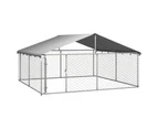 vidaXL Outdoor Dog Kennel with Roof 300x300x150 cm