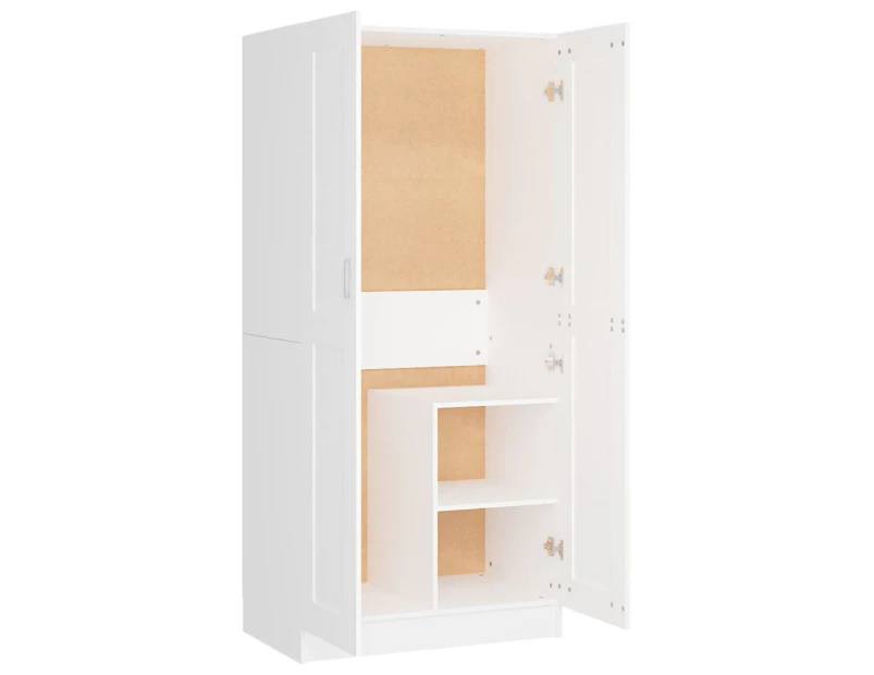 vidaXL Wardrobe White 82.5x51.5x180 cm Engineered Wood