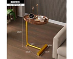 Bedside Sofa Side End Table Coffee Couch Tray Shaped Stand