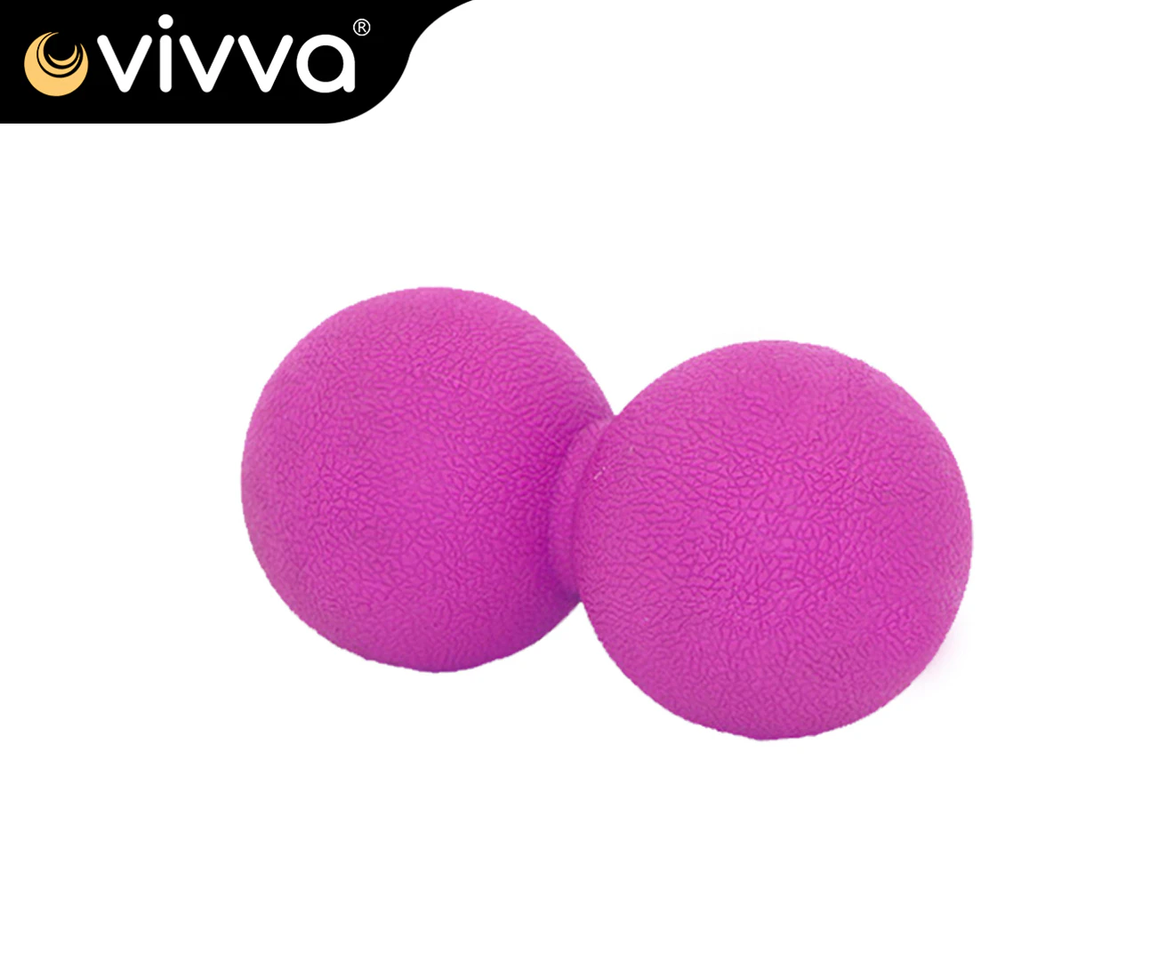 Peanut Lacrosse Ball Solid Mobility Massage Ball Myofascial Trigger Point Relax Hot Pink