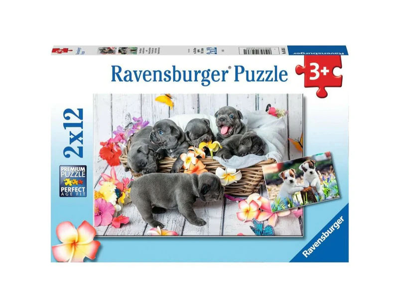 Ravensburger - Cute Little Furballs Puzzle 2x12pcs