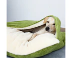 Luxury Super Soft Dog Plush Bed - Green