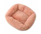 Deep Sleep Cozy Plush Dog Bed - Brown