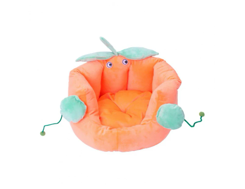 Cartoon Pumpkin Shape Pet Bed - C