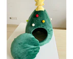 Christmas Tree Cat House - Green