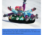 Snow Tube, 47 Inch 1 Pack Children Or Adult Sled, Thickened Heavy Duty Hard Bottom Sled With Handle, Winter Outdoor Sled Snow Tube Sport Toy.