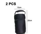 Insulated Baby Bottle Bags (2 Pack) - Travel Carrier, Holder, Tote, Portable Breastmilk Storage
