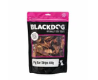 Blackdog Naturally Good Dog Food Pig Ear Strips Treats/Food/Reward/Snacks 500g