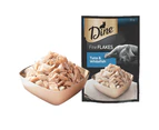Dine Fine Flakes Wet Cat Food Tuna & Whitefish Pouch 35g x 12