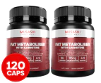2 x Musashi Shred Fat Metaboliser w/ Carnitine 60 Caps