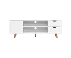 Artiss TV Cabinet Entertainment Unit 120cm White Larin