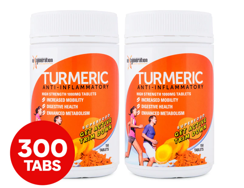 2 x Next Generation Turmeric Anti-Inflammatory 150 Tabs
