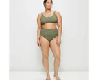 Target Crinkle Scoop Swim Bikini Top - Green