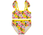 SpongeBob SquarePants Girls Faces Bikini (Yellow/Pink) - NS7133