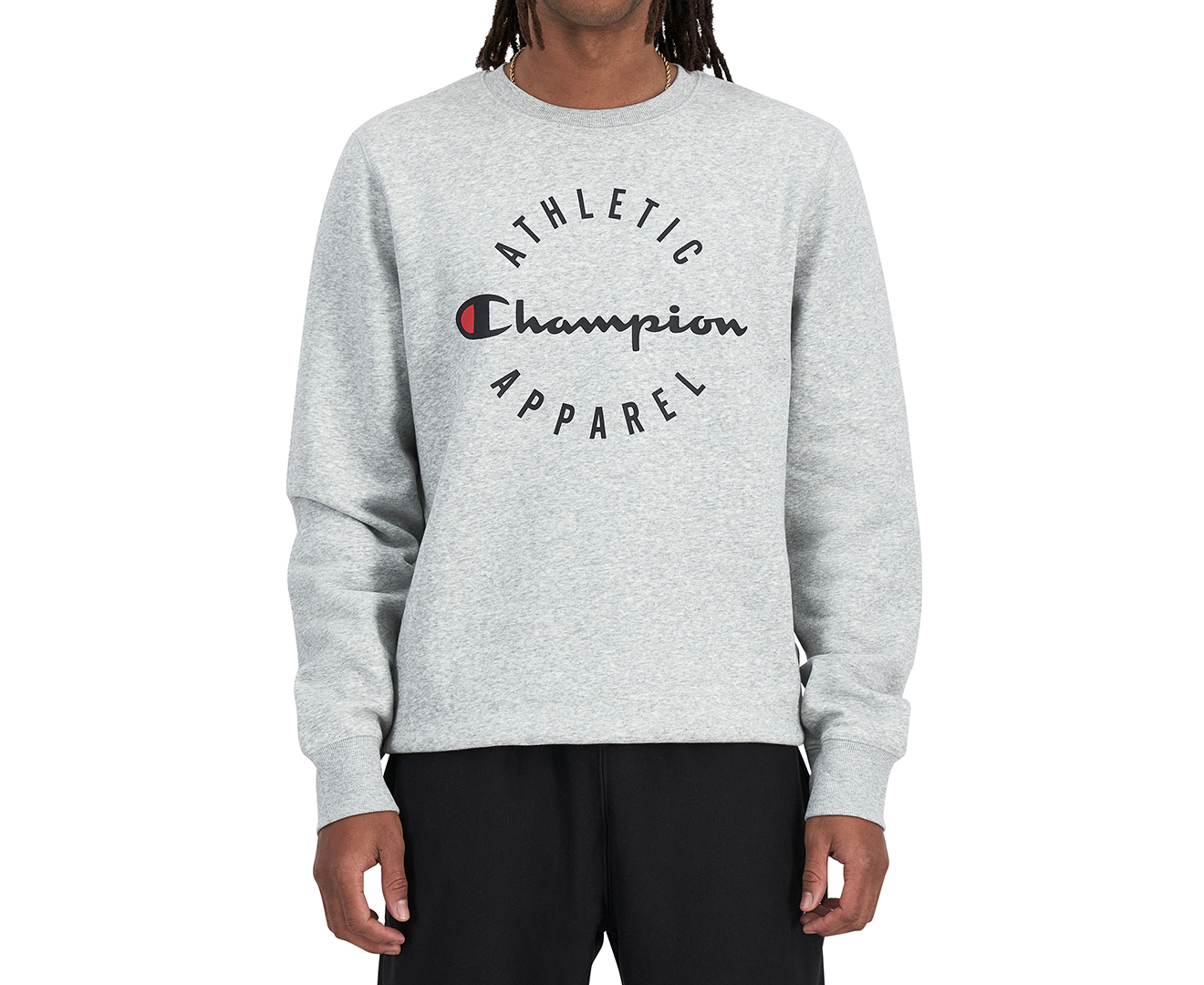 Champion Men s Sporty Crew Sweatshirt Grey