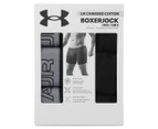 Under Armour Men's UA Charged Cotton 6" Boxerjocks 3-Pack - Black