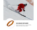 1 Set Elastic Ski Brake Band Rubber Retainers Thick Snowboard Brake Retainers