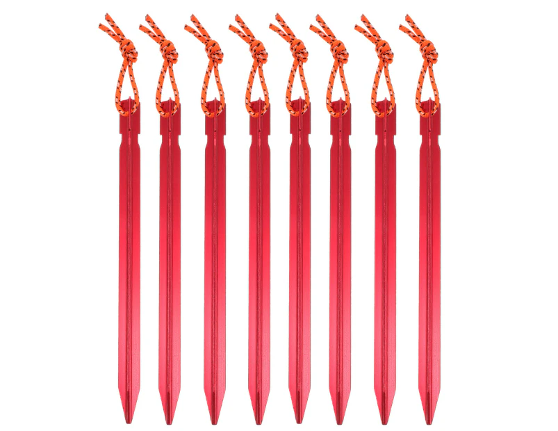 8Pcs Tent Pegs Aluminium Tent Stakes Pegs Tents Stakes Nail Spike Garden Stakes Camping Pegs