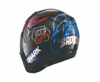 Shark Ridill 1.2 Catalan Bad Boy Motorcycle Helmet - Black/Blue/Orange