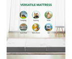 Folding Mattress Foam Trifold Sofa Bed Floor Portable Sleeping Mat Camp Guest Cushion Extra Thick Washable Bamboo Cover