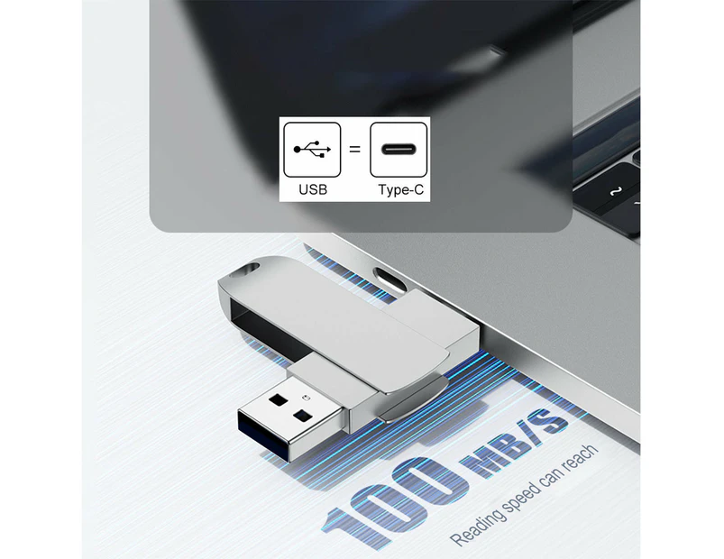 2in1 USB Type C Flash Drive 3.1 Ultra Dual Memory - USB3.1+TYPE-C (64GB)