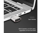 2 Packs USB 3.0 Type A Male to USB C Type C Female Charging Port Adapter Silver