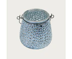Isla Metallic Candleholder in Blue - Buy 1 Get 1 Free Sale