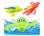 Wind Up Swimming Animals Cute Bath Toys Water Fun