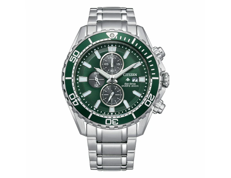 Citizen Promaster Marine CA0820-50X Green and Silver Men's Watch - Silver