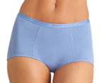 Bendon Women's Body Cotton Trouser Brief Twin Pack - Colony Blue/Lantana