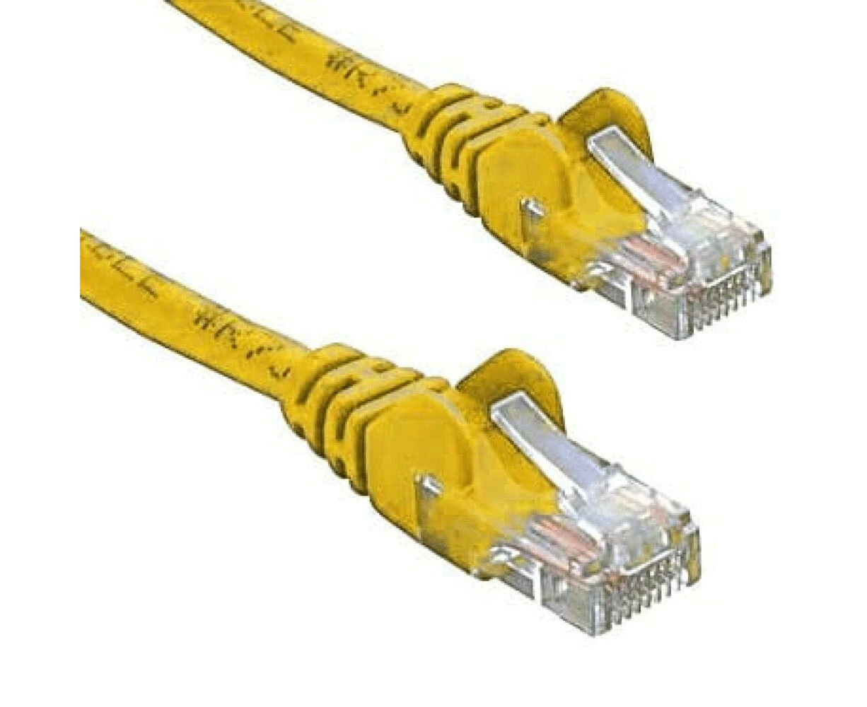 8Ware 1m Cat5e Male UTP Ethernet Cable Network LAN Connector Lead Cord Yellow