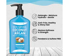 OAUSTAR Coconut and Argan Hair Conditioner -100% Natural -For Anti Frizz, Dry Damaged Hair (380ml)