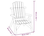 vidaXL Garden Chair 68x86x103 cm Solid Wood Spruce