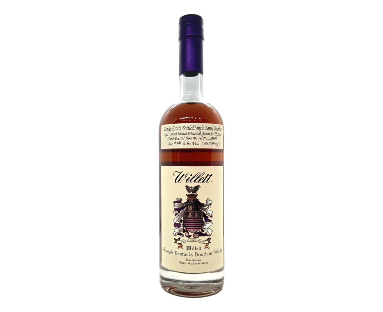 Willett Family Estate 10 Year Old Small Batch Rare Release Single Barrel Straight Kentucky Bourbon Whiskey 700mL (Barrel No. 2026)