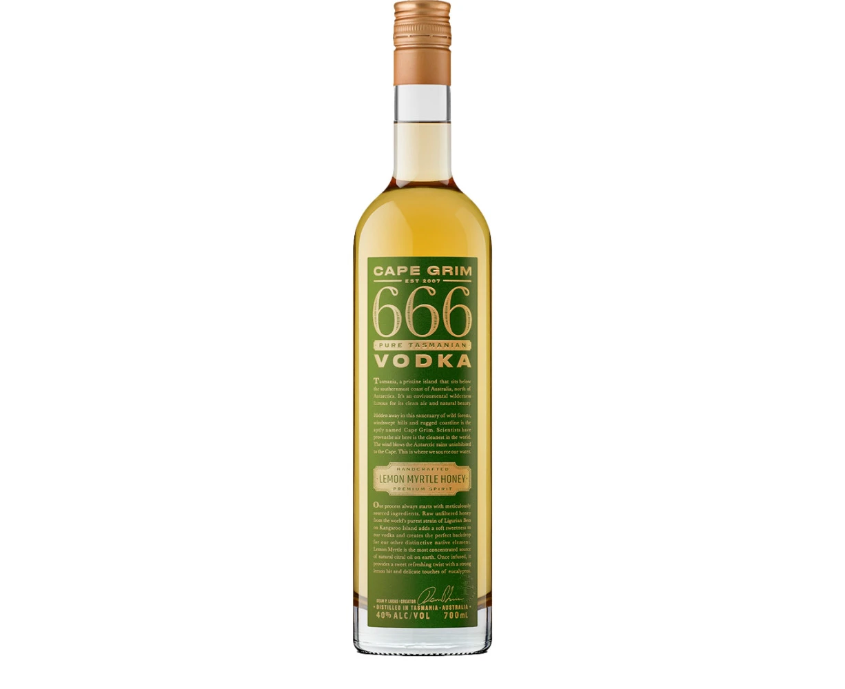 Cape Grim 666 Lemon Myrtle Honey Vodka 700mL